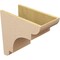 Ekena Millwork 10"W x 20"D x 20"H Classic New Brighton Rough Cedar Woodgrain TimberThane Corbel, Primed Tan CORUR10X20X20NEBRCPR - alternate 5